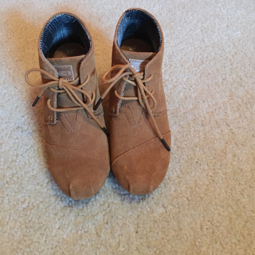 TOMS suede booties